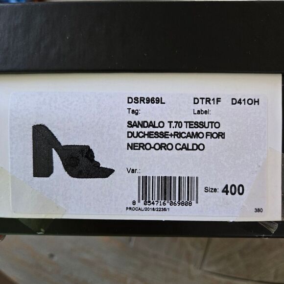 Verace Embellished Black Women's Heels size 40 new - Picture 12 of 12